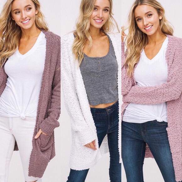 >>LAST<< Polly Popcorn Chunky Cardigan - Ivory - Picture 4 of 4